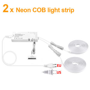 24V COB Neon Tape No Flicker Soft lightwith Door Induction SwtichCloset Door Light Auto Turn OnFor Cabinet Night Lighting