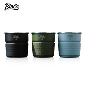 Bincoo Ngoài Trời cốc cà phê 304 Thép Không Gỉ Tay Pha Cà Phê Cốc Cà Phê Ngoài Trời Đồ Dùng Di Động 300Ml