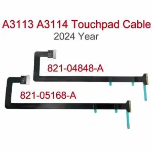 Original Laptop For Macbook Air 13.6" 15.3" A3113 A3114 Trackpad Cable Touchpad Flex Cable 821-04848-A 821-05168-A 2024 Year