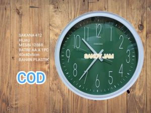 JAM DINDING SAKANA 412 BESAR 40x40x5cmORIGINAL MOVMENT BERGARANSI