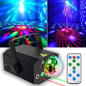 Lampu Proyektor Disko Disco 16 Patterns 240V 10W with Remote Control