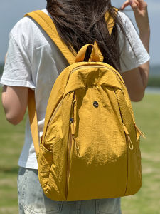 Casual Korean Style Womens Nylon Backpack Lightweight Waterproof Large Capacity Student Bookbag Leisure 2025 New Model
