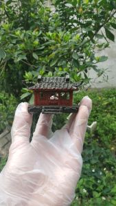 Nhà 1 tầng phụ kiện trang trí tiểu cảnh hòn non bộ bonsai....( chất liệu bột đá)