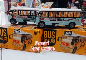 Mainan anak laki laki Cowok mobil mobilan Bus Bis basuri telolet viral lampu suara bisa jalan