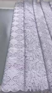 White African Guipure Lace French Water Soluble Lace Fabrics Nigerian Cord Lace Fabric 2025 High Quality 5 Yards For Wedding Sew