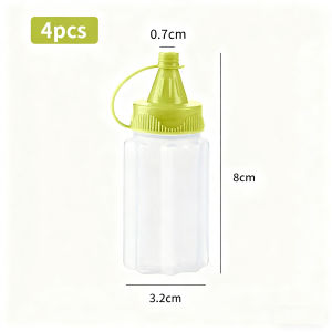 Plastic Sauce Squeeze Bottle Mini Seasoning Box Salad Dressing Containers Outdoor Portable Barbecue Spice Jar Kitchen Tool