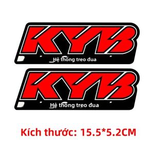 2 Cái/bộ Phản Quang Chống Thấm Nước Xe Máy Dĩa Giảm Sóc Đề Can Dán Cho KYB Bánh Trước Sửa Đổi Phụ Kiện