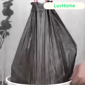 Kantong Plastik Sampah Roll Dengan Tali Plastik Roll Sampah