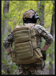 60 L Outdoor Sports Hiking Bag Camouflage Waterproof Short-Term Travel Camping Tactical Hiking Shoulder Large-Capacity Backpack