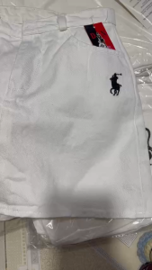 chân váy chữ a cotton kaki co giãn nhẹ có bảo hộ size smlxl trắng đen thêu ngựa