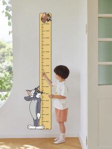 Removable Cartoon Kids Height Stickers Wall Decals Baby Growth Chart Decorative Patches Child Room Decoration PVC Material