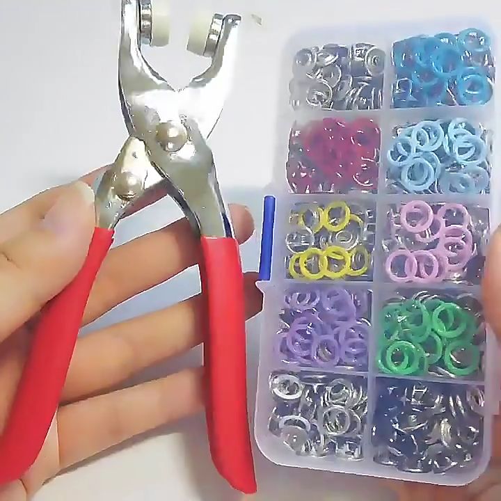 SewEase Button & Pliers Kit for Crafting