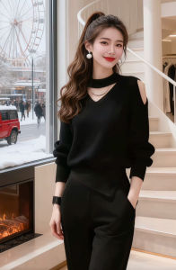 Shalldoer | Relaxed Style Winter Two-piece Womens Set