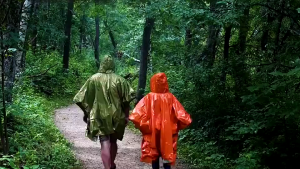 Emergency Rain Poncho Thermal Blanket Poncho Weather Proof Outdoor Survival Camping Gear