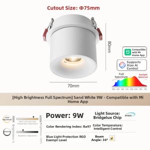 DENGFU | Adjustable Anti-glare Recessed Spotlight