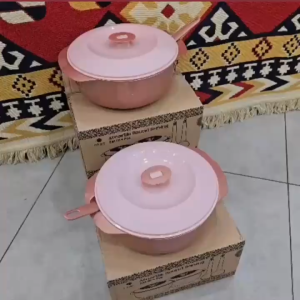 Pero Amarilis Serving Bowl With Spoon Set Of 2 - Mangkok Saji Plastik dengan Tutup