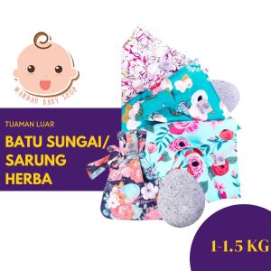 BATU SUNGAI ORIGINAL TUNGKU BERSALIN DAN SARUNG HERBA