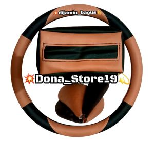 HD Truk HINO 300 DUTRO Sepaket Sarung Setir Wadah Tisu Cover Perseneleng size L