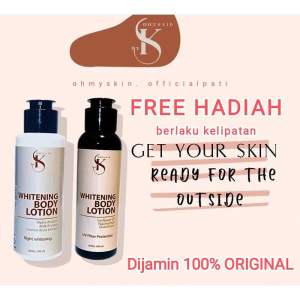 (FREE GIFT) Lotion skoonheid paket whitening siang malam (putih dalam 2 minggu) BPOM