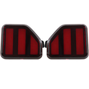 ROMADA | 2 PCS For Jeep Wrangler JL US version 2018 - 2023 Car Rear Fog Light Bumper Brake Light Reflector turn Signal