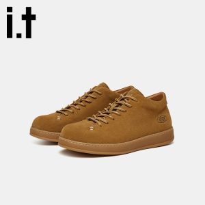 izzue | Mens Fall/Winter Suede Lace-up Fashion Lightweight Sneakers
