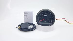 RYSJM | 30-200 Km/h 85mm GPS Speedometer Vehicle Odometer LCD Car Speed Meter with GPS Antenna for Marine Boat Car Motorcycle 12V 24V