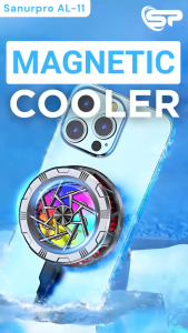 Fan Phone Magnetic Radiator Fan Cooler Handphone Coolingpad Gamepad Holder Pendingin HP Gaming
