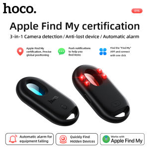 HOCO E95 Camera Detection And Anti-lost Device 2 in 1 Bluetooth Smart Tracker Remote GPS Positioning Bluetooth Smart Tag Finder Airtag Portable Hotel Anti-sneak Peek Surveillance Detector