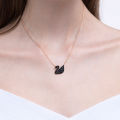 Dây Chuyền Swarovksi Swan Lớn Hình Con Gấu Đen Phụ Kiện Trang Sức Thời Trang Dây Chuyền Xương Đòn Khóa Xương Đòn Trang Sức Hợp Kim. 