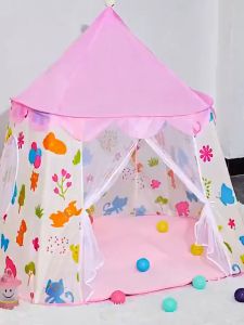 Tenda Anak Kerucut Model Kubah Pop Up Castle Istana Rumah House Tas