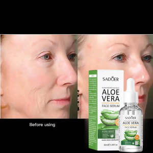 BOOM SADOER Aloe Vera Gel - Bayar di Tempat Soothing Moisturizing Serum Collagen Vitamin Pelembab Kulit Wajah 30ml