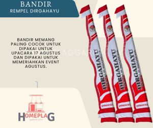 BENDERA BANDIR REMPLE DIRGAHAYU 4 Meter ( PREMIUM )