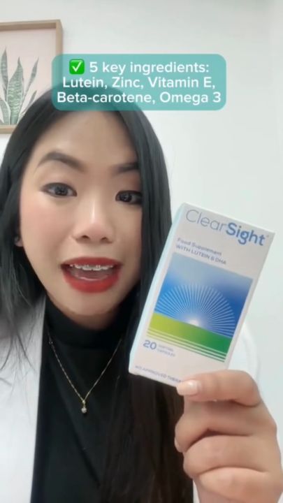 ClearSight Lutein Eye Supplement For Clear Sight Eyesight - 1 Box (20 Softgels)