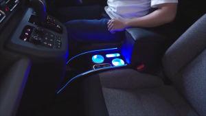 Honda Freed GT RP5-RP8 High Armrest Console Storage Box Organizer With USB LED Ambient Light Cup & Mobilephone Holders