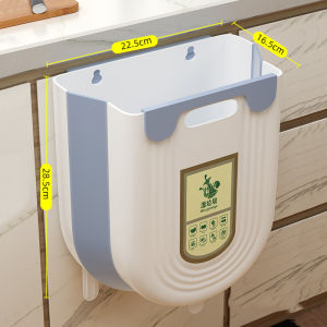 6/10L Hanging Kitchen Trash Can Collapsible Trash Can for Kitchen Foldable Small Garbage Can Compost Bin Under Sink Waste Bin
