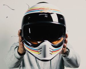 Gille Helmet 833 CLASSIC Retro Motorcycle Helmets Vintage Full Face Single Visor