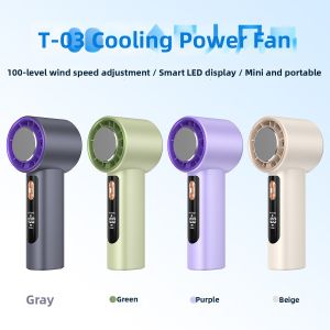 GOOJODOQ | Cooling Handheld Fan 100 Speeds