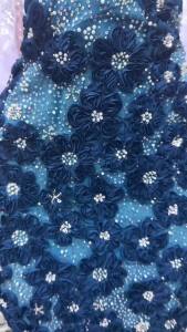 Yellow African 3D Flower Beads Lace Fabric 2026 High Quality French Nigerian Embroidery Tulle Fabric For Wedding Dress Sewing