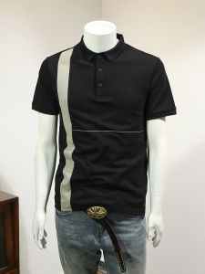 Áo Thun Nam Cổ Polo Tay Ngắn Mùa Hè 2025 Mới Màu Tương Phản Cao Cấp Mới Thời Trang Công Sở Thường Ngày Hợp Thời Trang