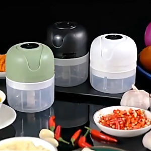 Máy xay tỏi ớt đa năng cầm tay máy thái lát hành tỏi mini 40w máy xay cầm tay cắm sạc