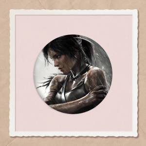 Mesuca | Lara Croft Tomb Raider Cartoon Soft Button Pin Round Metal Badge Lapel Pin Parts Gift Friends Kid Jewelry