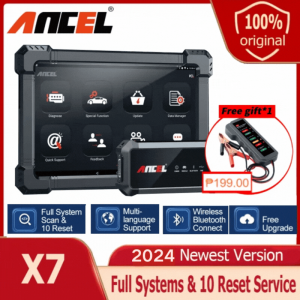 【Manila 24H】ANCEL X7 OBD2 Car Diagnostic Tool Professional Full System Code Reader with DPF ABS Oil IMMO EPB 10 Reset Service EOBD JOBD Automotive Scanner for Toyota Proton Perodua Mitsubishi ISUZU All Cars OBD 2 Car Scan Tool