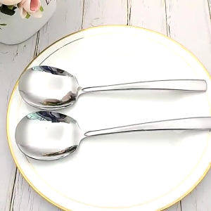 HOMEKING | 1/3/5pcs 21cm Large Serving Spoon Large Dinner Spoon Thicken Buffet Serving Spoon Sharing Spoon Premium SUS304