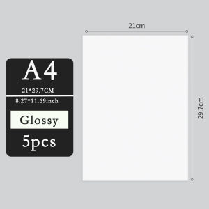 5/10pcs A4 Magnetic Photographic Paper Printable Magnetic Sheets Make DIY Refrigerator Photo Magnet Inkjet Printing Glossy/Matte