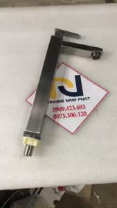 Vòi Rửa Mặt Lavabo Lạnh 100% inox 304 N6013 Fotar chống han gỉ vòi nặng chắc chắn cao 30cm đặt vòi trên bàn đá