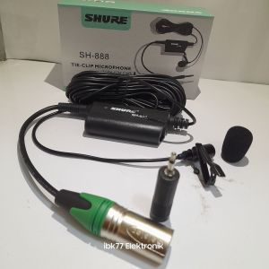 Mic Kabel Jepit jek canon MALE SHURE SH-888 Condenser Suara Sensitif