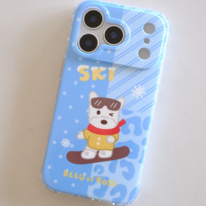 Leopard Print Double Layer IMD Full Protection Phone Case for  17 Pro