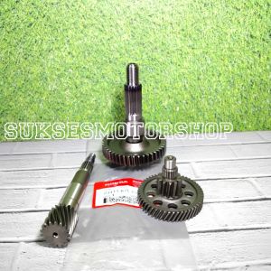 Rasio garden komplit gigi besar kecil as puly dan as roda belakang honda beat pop beat esp vario 110 led scopy f1 spacy f1 [ stater halus ]