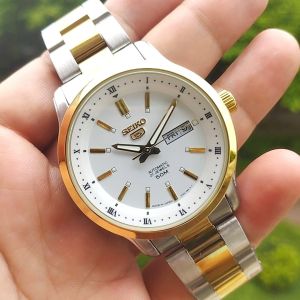 Đồng hồ cơ automatic SEIKO dây thép đúc máy Nhật sang trọng
