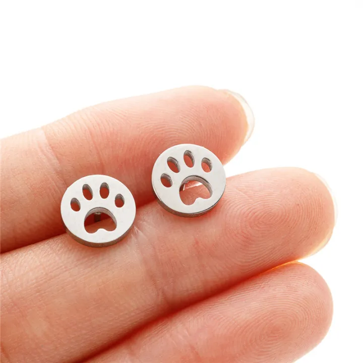 4Pairs/Lot%20Lovely%20Stainless%20Steel%20Dog%20Paw%20Stud%20Earrings%20for%20Women%20Everyday%20Jewelry%20Fashion%20Animal%20Cat%20Footprint%20Earing%20Accessory%20-%20Image%207